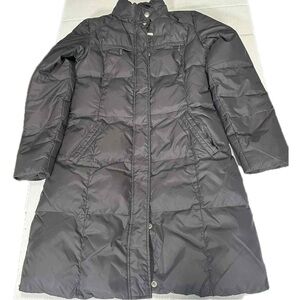 Michael Kors Down Coat Women's S Black Long Puffer Quilted No Hood